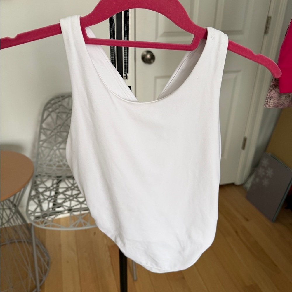Athleta white tank Small